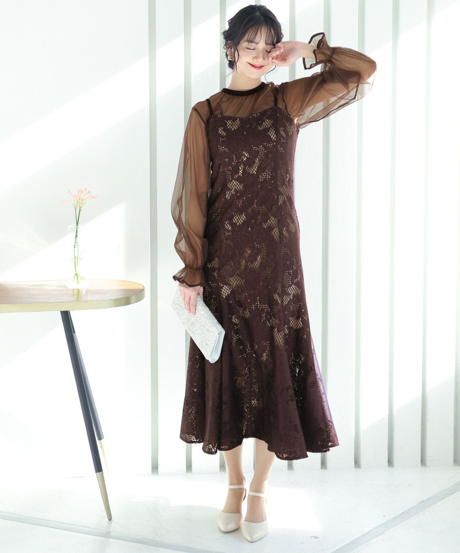 シフォンボレロセットマーメイドワンピース