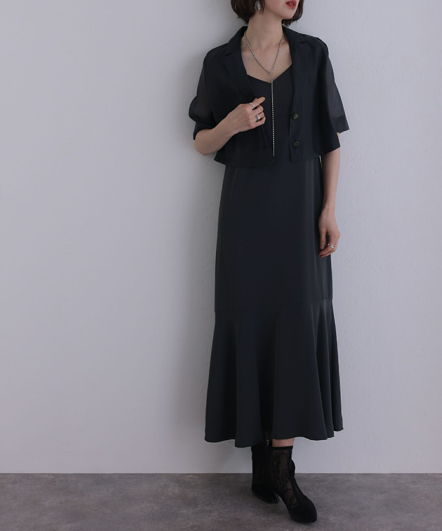 シアージャケットワンピースセットアップ