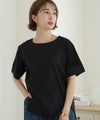 異素材切り替え半袖Ｔシャツ