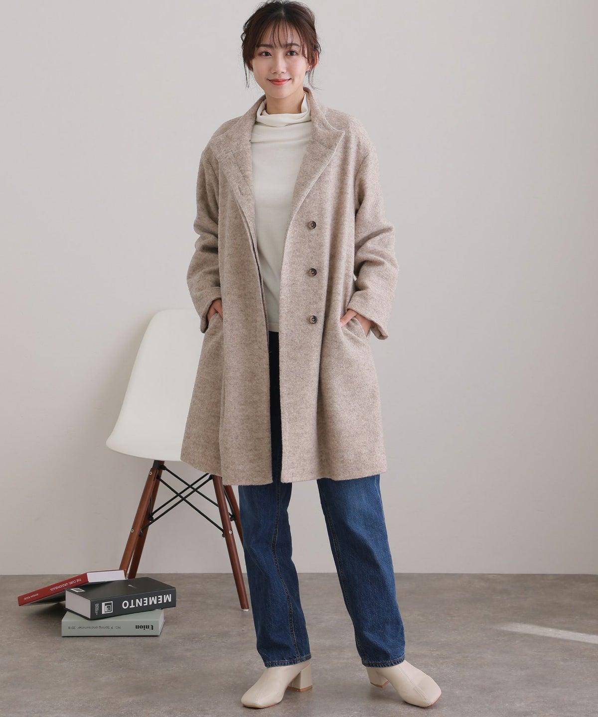 無染色ウールコート