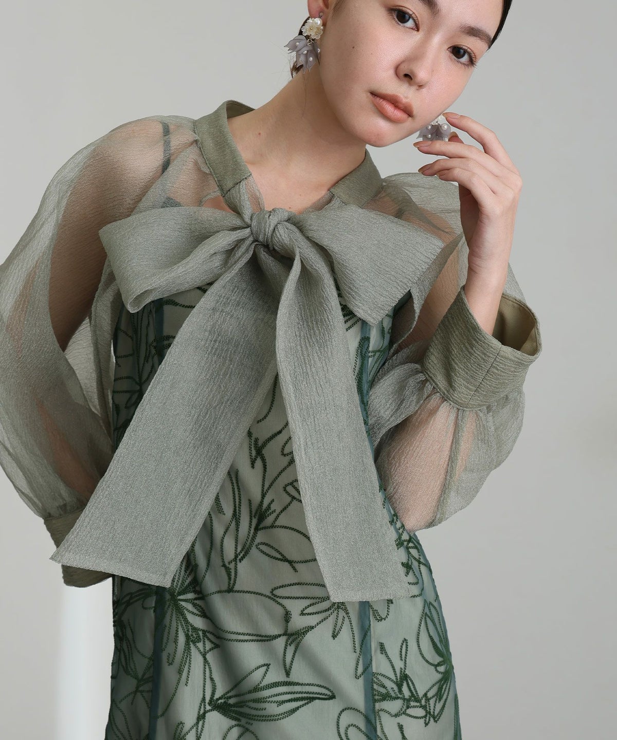 ボウタイボレロセットドレス