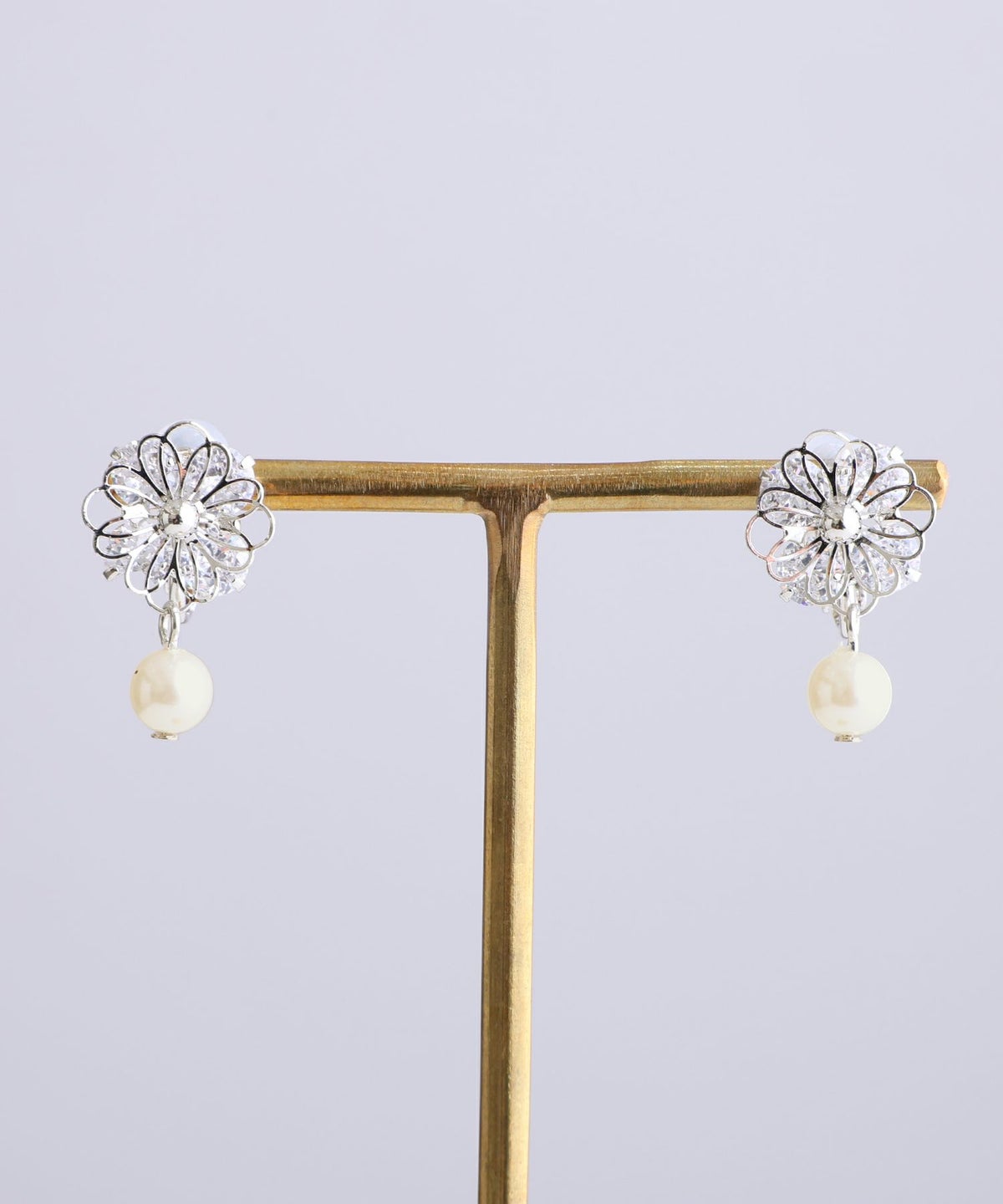 ビジューフラワーパールピアス＆イヤリング