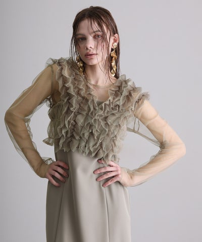 3点セットフリルボレロドレス