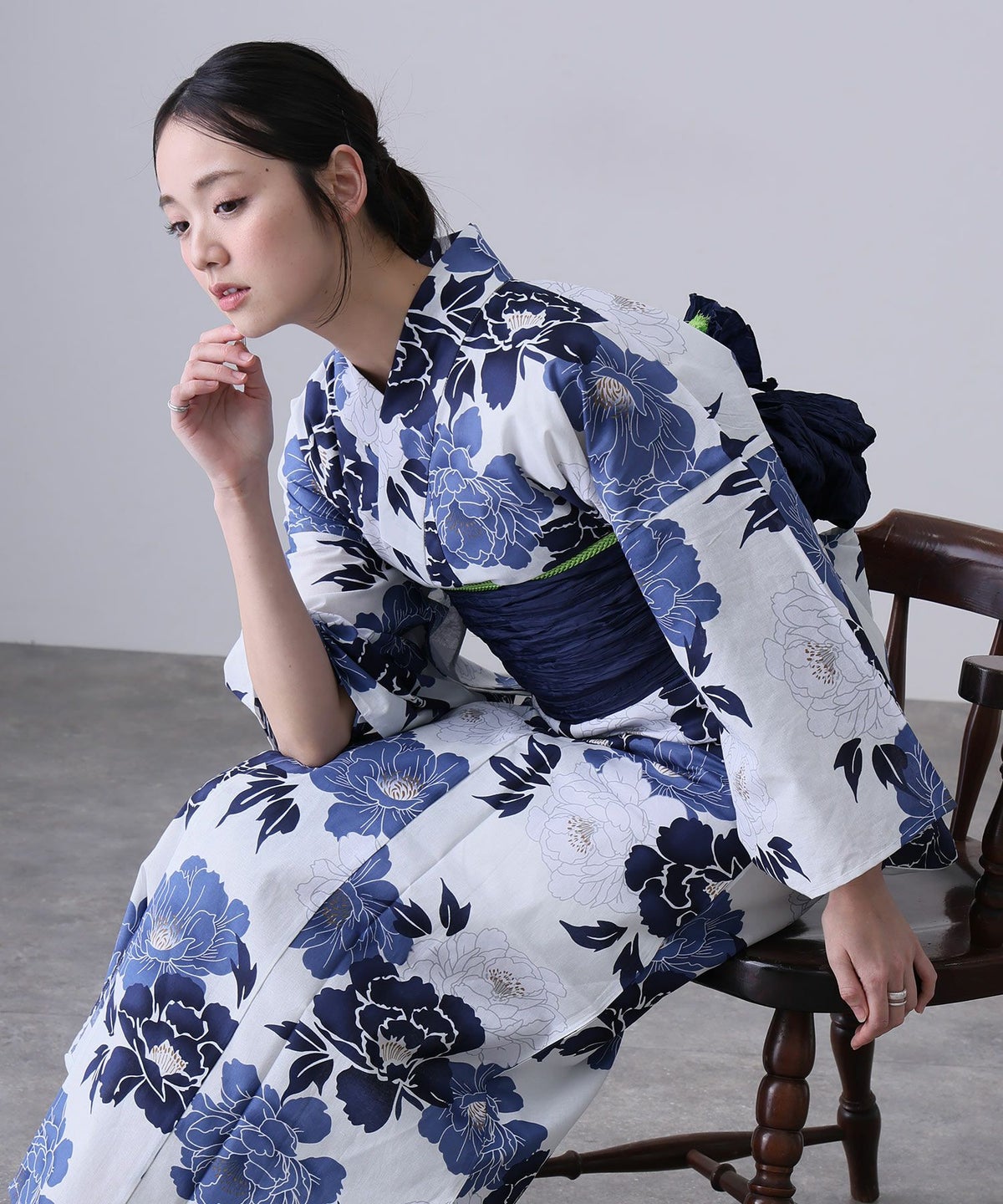 二部式浴衣2点セット（浴衣/兵児帯）