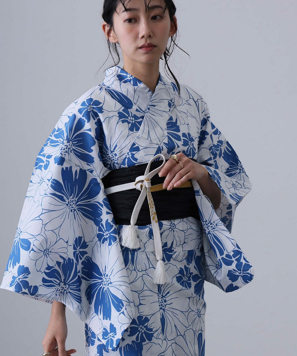 二部式浴衣2点セット（浴衣/兵児帯）