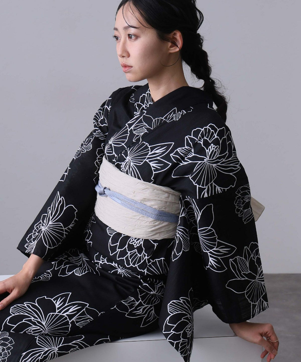 二部式浴衣2点セット（浴衣/兵児帯）