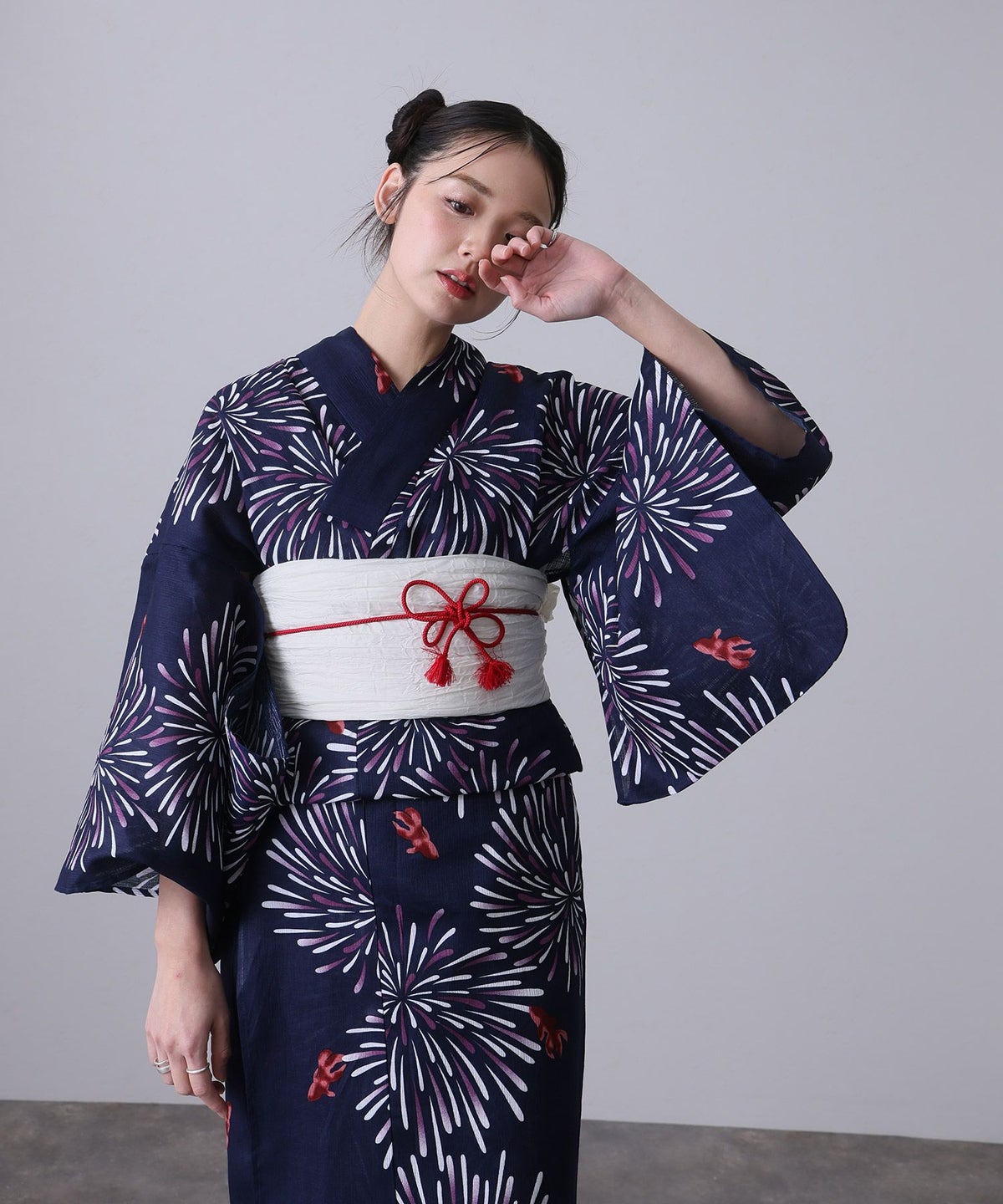浴衣2点セット（浴衣/兵児帯）