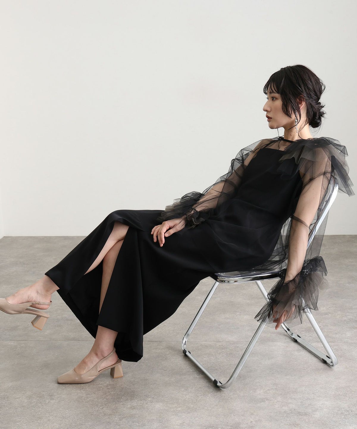 ブルーミングチュールドレス 2点セット