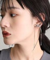 スネークチェーンリボンイヤリング