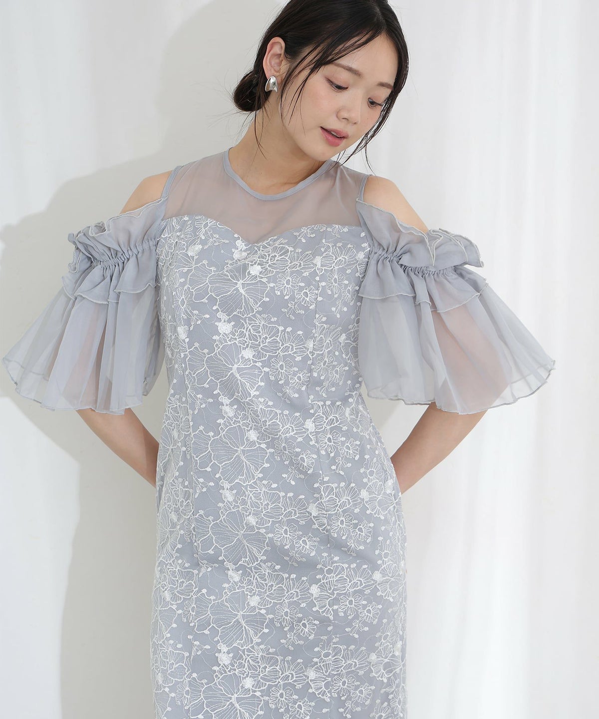 ブロッサムチュールドレス