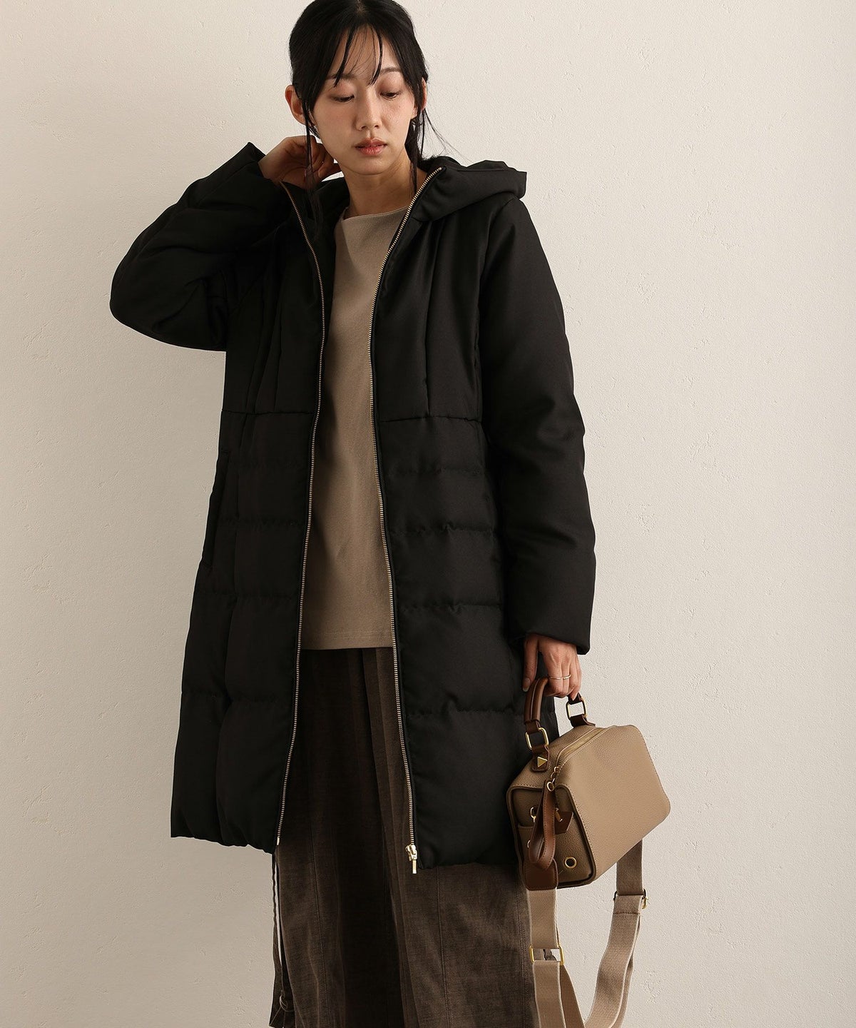 ポリエステルダウンコート