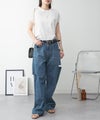 クルーネックフレンチスリーブTシャツ